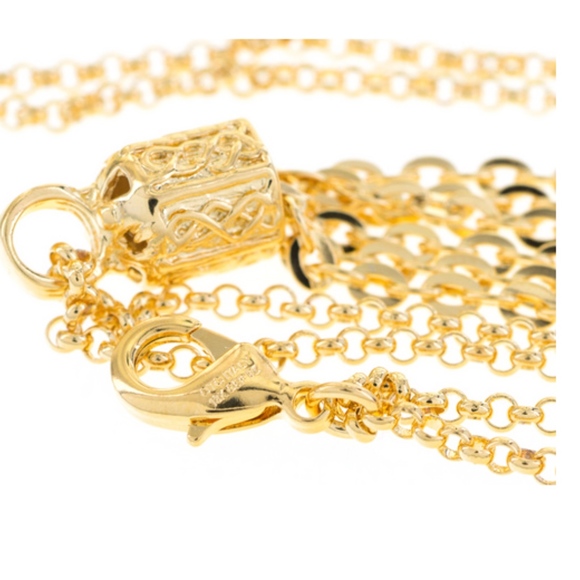 Italian made unique Multi-Strand Forzantina Link 24 Inch Necklace - Picture 5 of 5